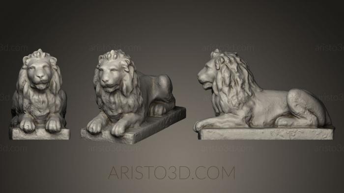 Figurines lions tigers sphinxes (STKL_0168) 3D model for CNC machine
